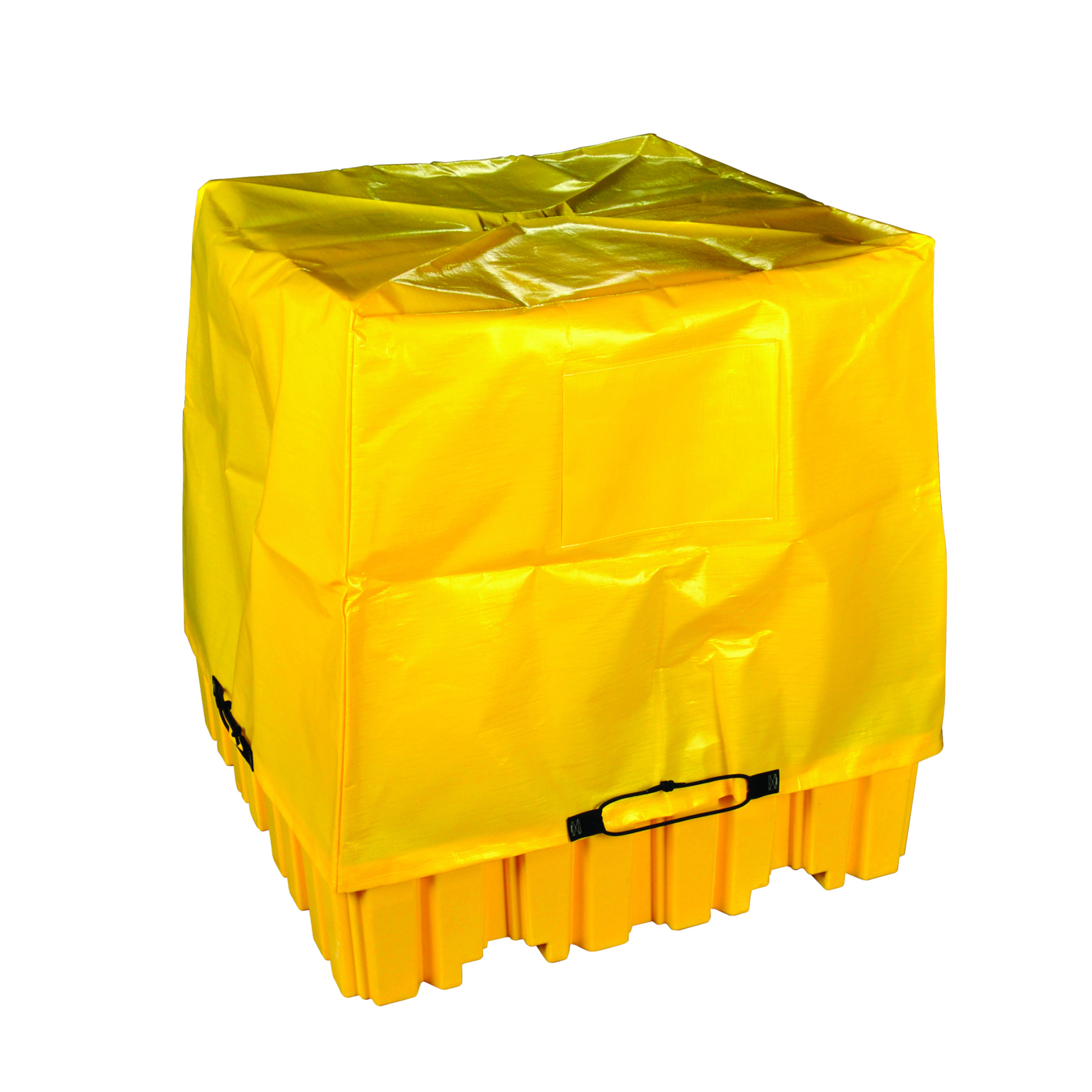 Eagle Drum Pallet Tarp Cover — 56.5in. x 56.5in. x 44in., 4-Drum Capacity, Yellow, Model# T8604
